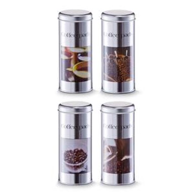 ZELLER Metalna limenka za kavu "Coffee Time", 7,5 x 18 cm